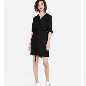 Express Black Shirt Dress